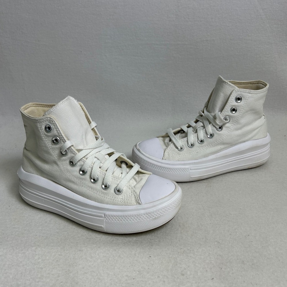 Platform Streetwear Converse Womens 6 Whiteโ Chuck Taylor All Star Move High Top